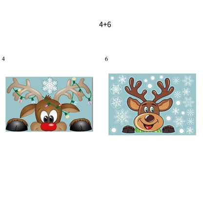 Santa Claus Snowflake Christmas Window/Wall Decals childrensterritory