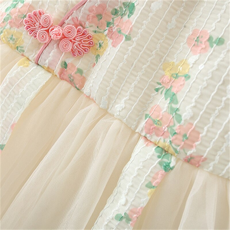 Baby GirlS Chinese Style Patchwork Princess Dress childrensterritory
