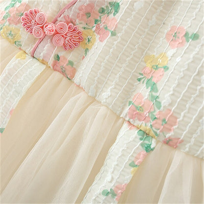 Baby GirlS Chinese Style Patchwork Princess Dress childrensterritory