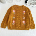 Baby Girls Long Sleeve Embroider Knit Cardigan childrensterritory