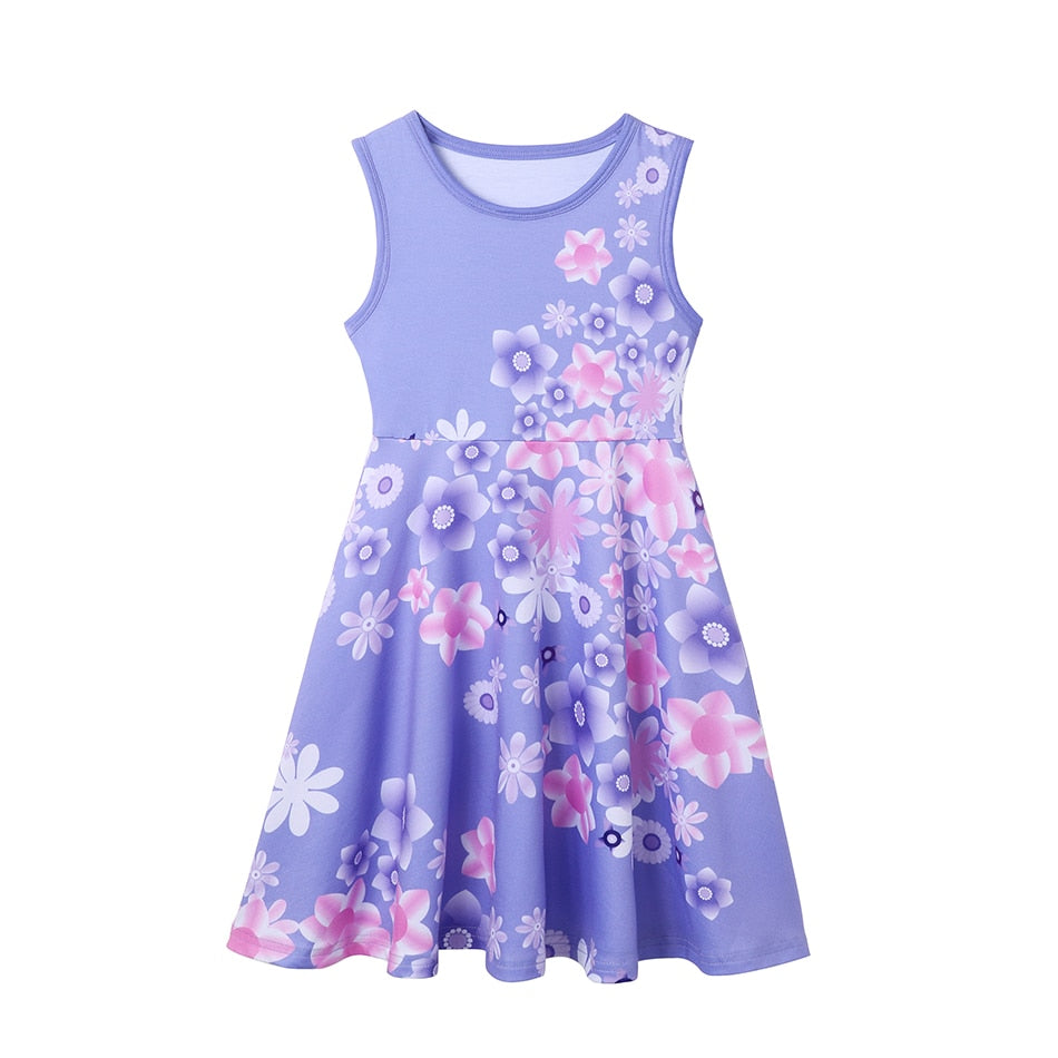 Kids GIrls Disney Princess Birthday Party Costume for Summer childrensterritory