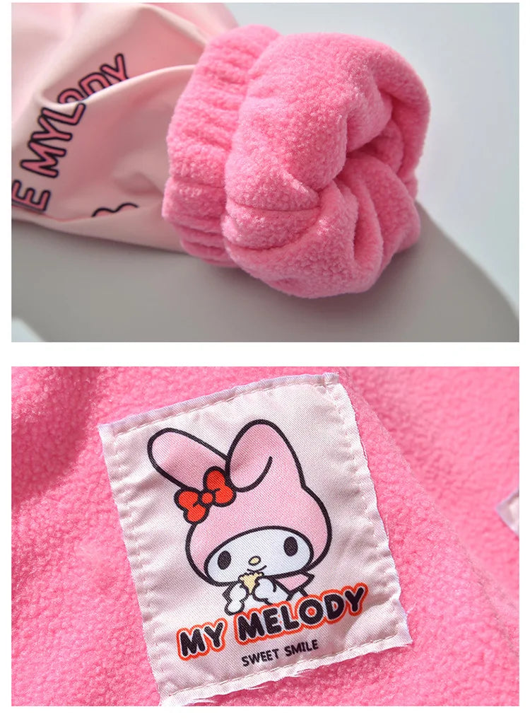 Girls Anime Cartoon Double-Sided Printed Hooded Coats