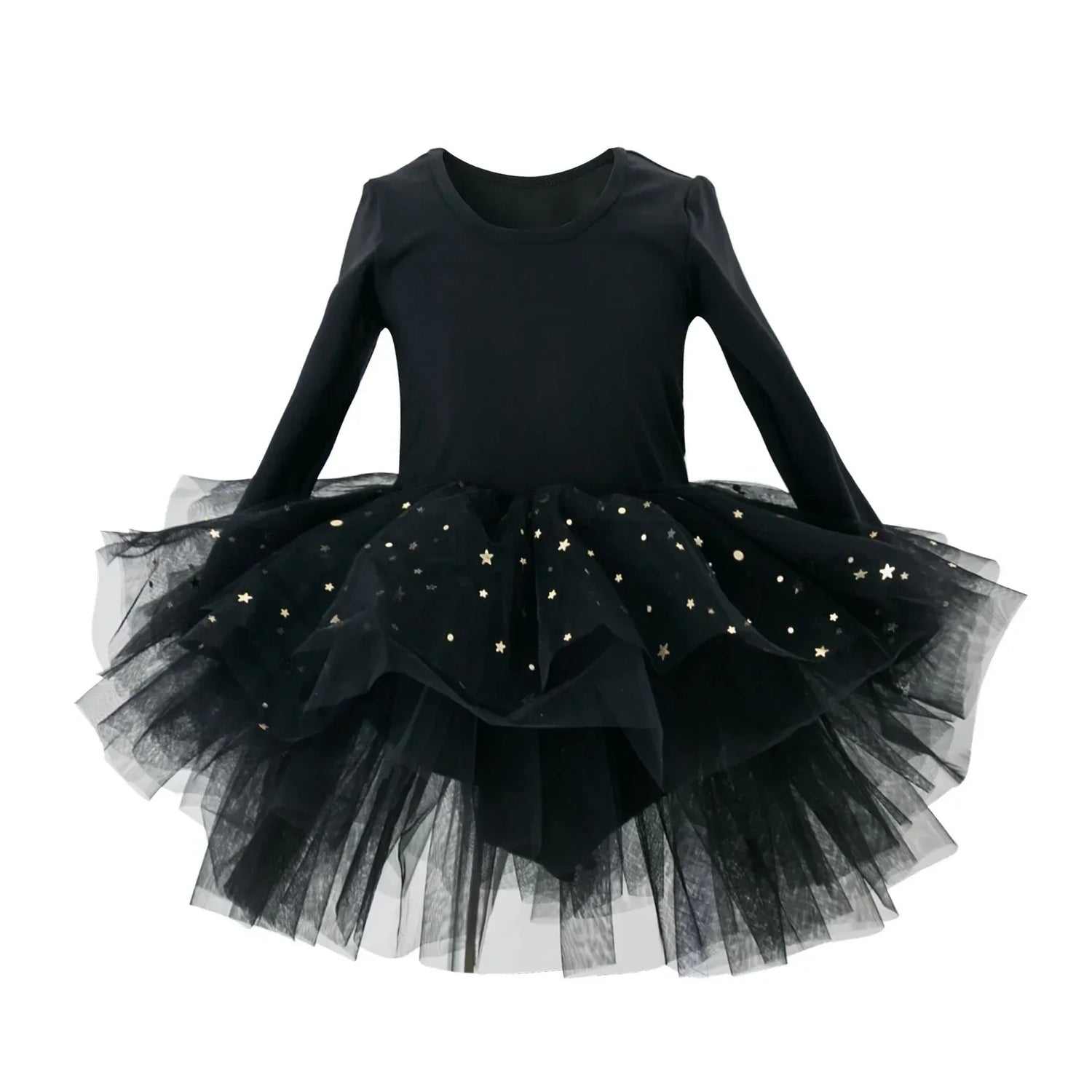 Tulle Puffy Tiered Long Tail Flower Girl Dresses For Wedding Party