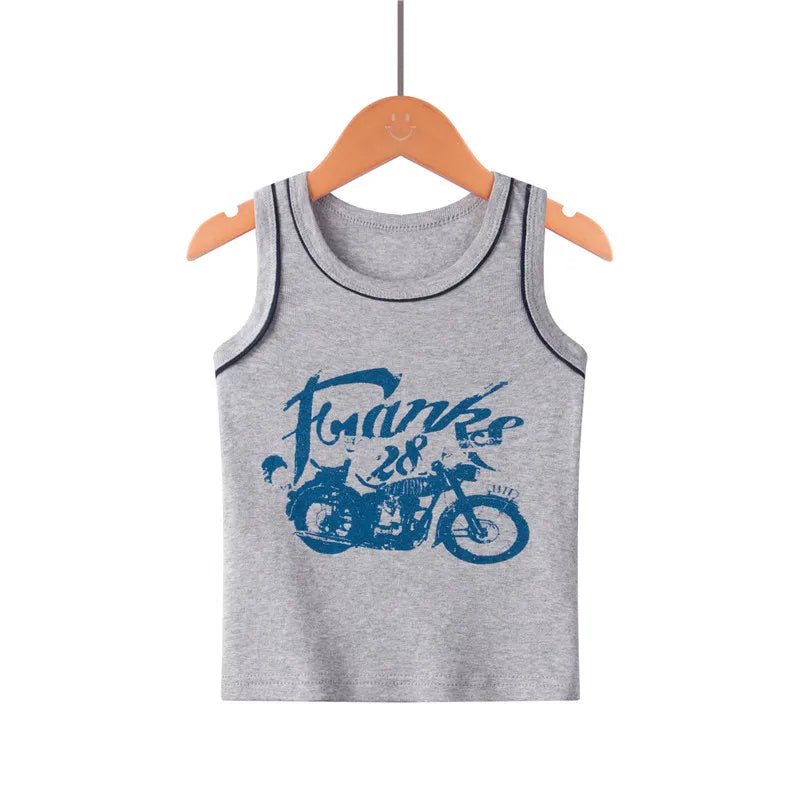 Kids Cotton Multiple Styles Camisole Vests For Summer childrensterritory