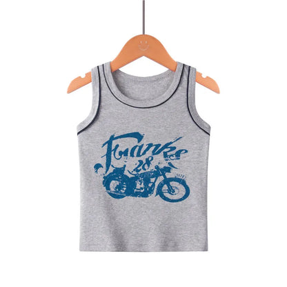 Kids Cotton Multiple Styles Camisole Vests For Summer childrensterritory