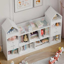 Kids' Large Castle Design Bookshelf and Toy Organizer