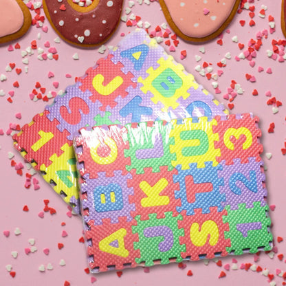 36 Pcs Alphabet Numbers Print Baby Mat 3D Puzzle Toys