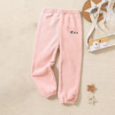 Kids Soft and Comfortable Fabric Solid Color Winter Pants childrensterritory