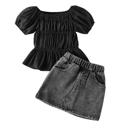 Kids Girl 2 Piece Floral Print Summer Fashion Outfits childrensterritory