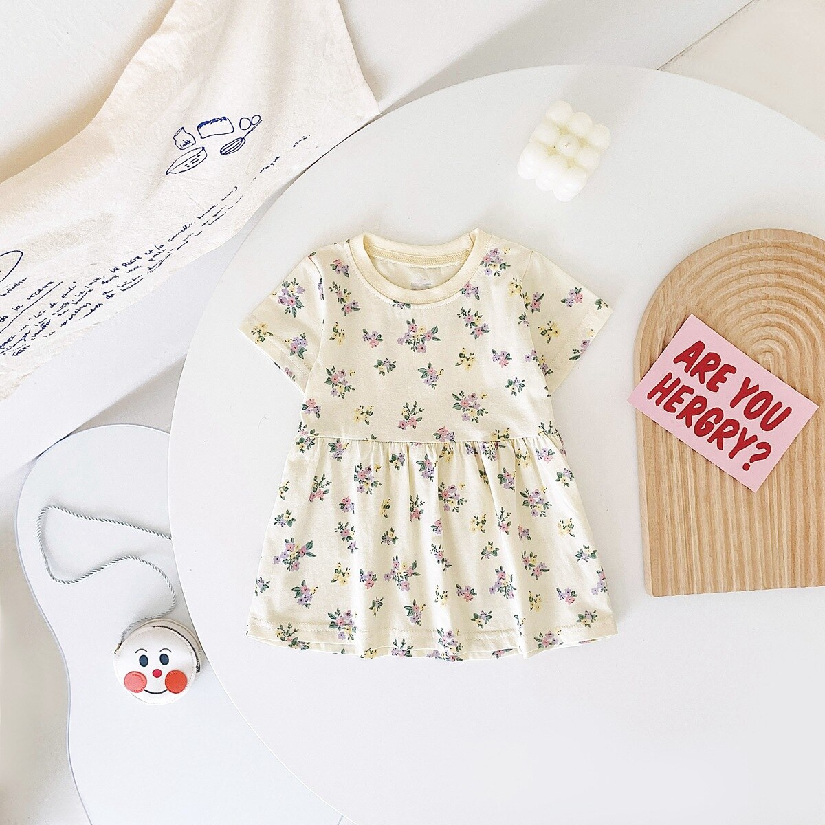 Baby/Kids Girls Cute Printing Summer Casual Dresses childrensterritory