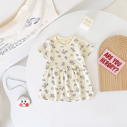 Baby/Kids Girls Cute Printing Summer Casual Dresses childrensterritory