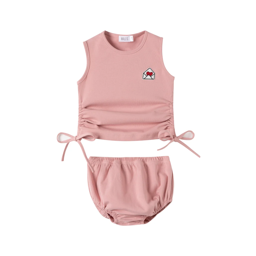 Pink and Blue Colored Brother and Sister Family Matching Outfits