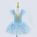 Modern Sequined Flower Tutu Ballet Dresses For Girls childrensterritory