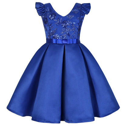 Beading Flower Design Wedding Party Tutu Dresses for Girls childrensterritory