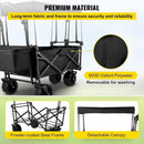 Collapsible Garden Cart with Canopy and Wheels childrensterritory