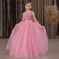 Kids Girls Puffy Sequin Embroidery Princess Party Dresses