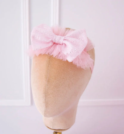 Baby/Kid Girls Light Pink Sparkly First Birthday Dress With Pearls childrensterritory
