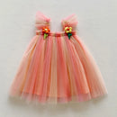 Baby Girls' Flower Design Tulle Party Dresses childrensterritory