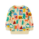 Kids Cartoon Print Long Sleeve Sweatshirts childrensterritory
