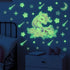 Shine In The Dark Unicorn Stars Wall Stickers for Bedroom childrensterritory