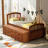 A Twin-Sized Wooden Platform Bed with Six Drawers for Storage childrensterritory