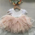 Baby/Kids Girl Tutu Lace Birthday Party Dress with Sashes childrensterritory