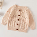 Infant Girls Long Sleeve Embroidery Knitted Cardigan childrensterritory