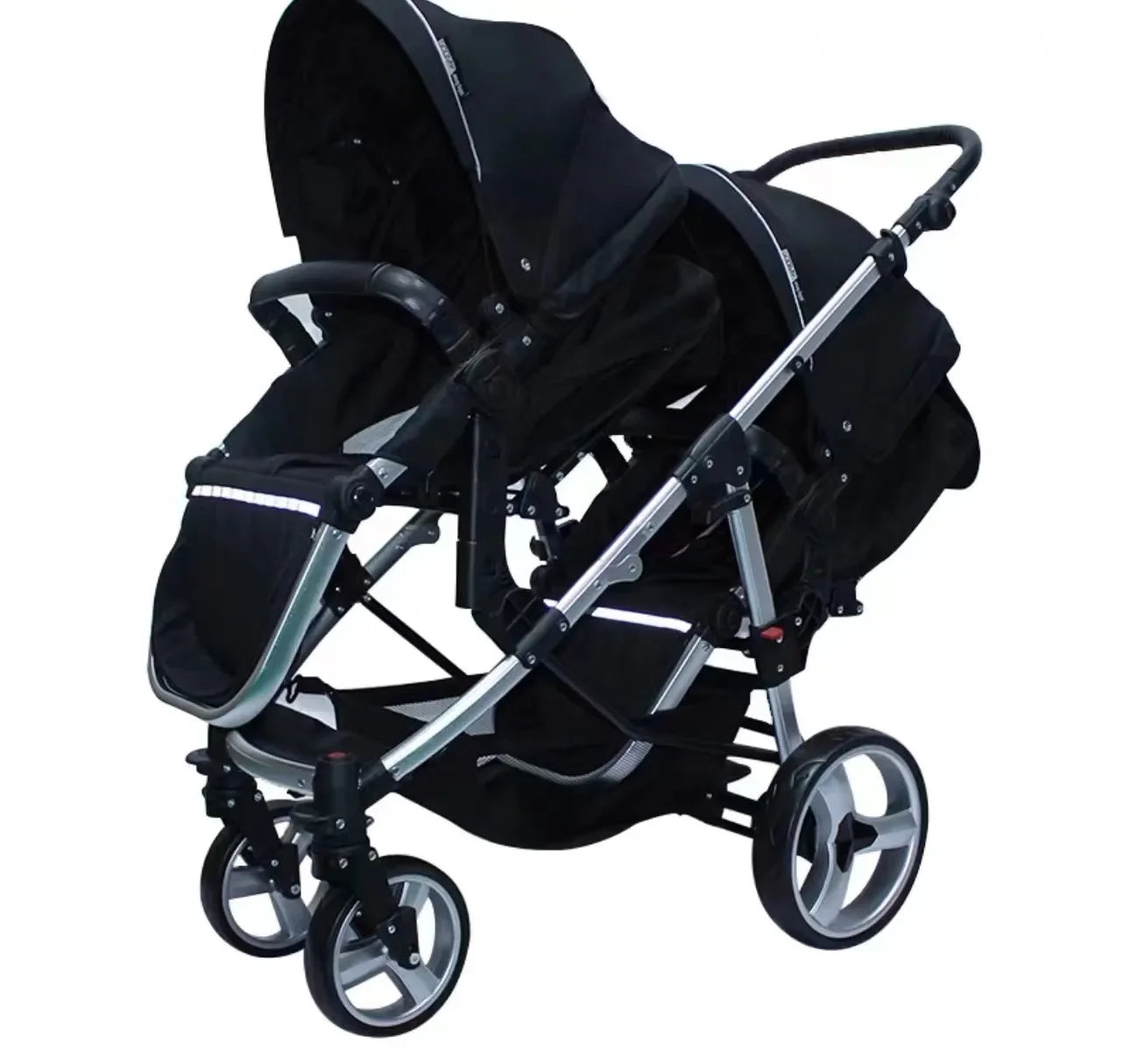 Shock Absorber Foldable Twins Baby Carriage Stroller