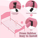Portable Pink Metal Bed Frame for Kids and Adults childrensterritory