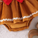 Baby Girls Bow Lace Design Winter Dresses childrensterritory