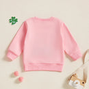 Casual Embroidered Irish Sweatshirt for Little Girls childrensterritory