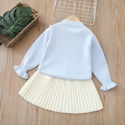 Girls’ Stylish Long-Sleeved Winter Outfit childrensterritory