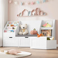 Kids Toy Organizer and Bookshelf with Reading Nook childrensterritory