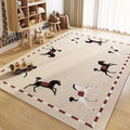 Cartoon Print Stain Resistant Anti Slip Kids Room Carpet childrensterritory