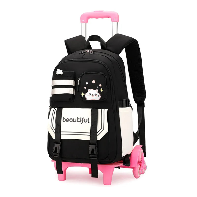 Kids’ Stylish Multicolor Travel Trolley Bag