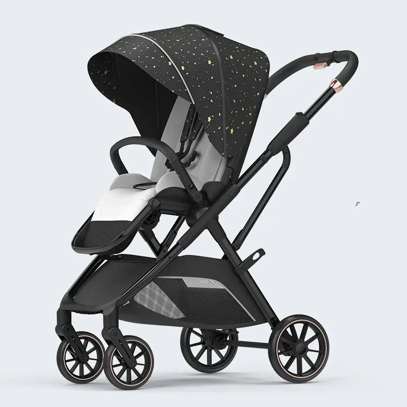 Four-wheeled High-view Portable Baby Stroller childrensterritory