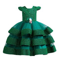 Kids Girls Elegant Tutu Flower Princess Party Dresses childrensterritory