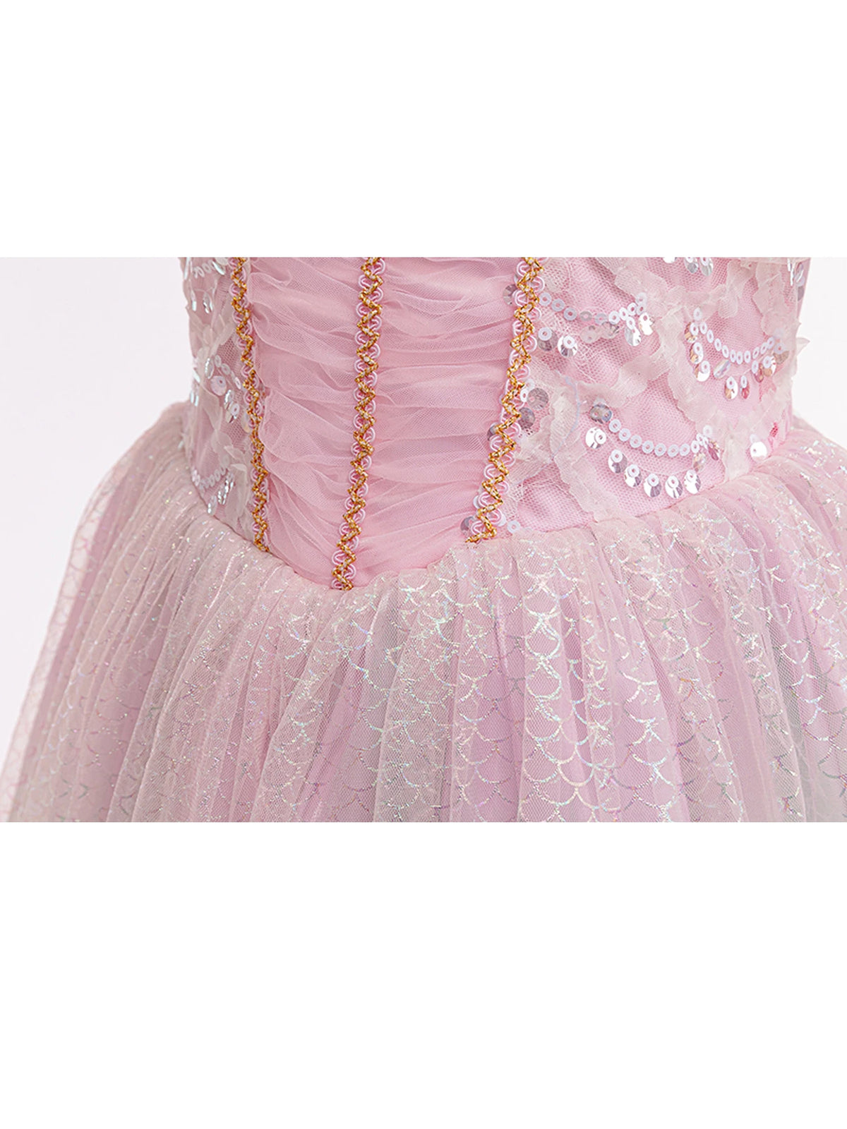 Half-Sleeves Sequined Design Party Outfits For Girls childrensterritory