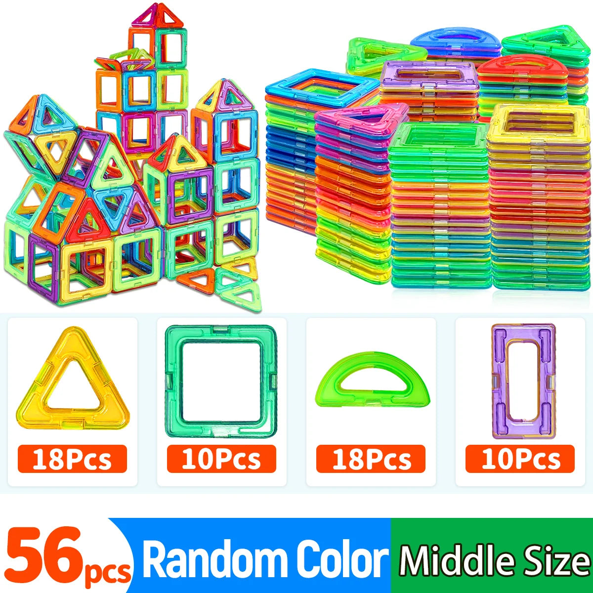 Durable DIY Magnetic Building Block Toys for Kids