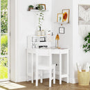 Kids Wooden Study Desk and Chair with Storage and Hutch childrensterritory