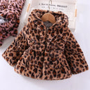 Plush Imitation Fur Hooded Kids Girls Warm Jackets childrensterritory