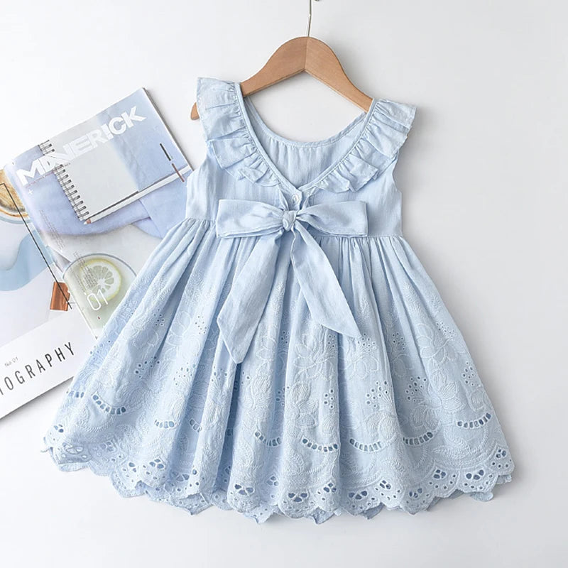 Kids Girls Floral Design Summer Princess Dresses childrensterritory