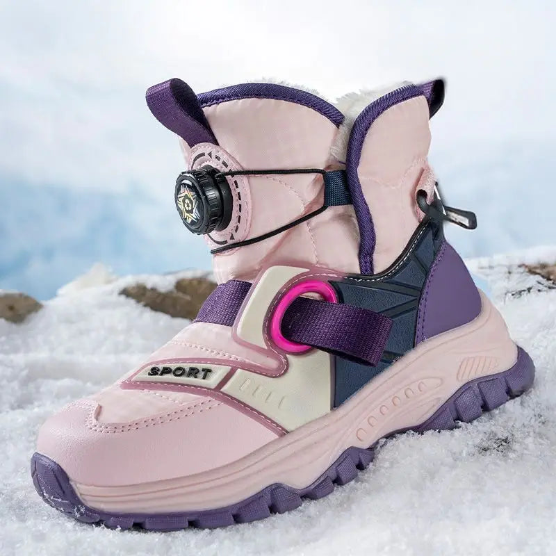 Boys Waterproof Antislip Thickened Ice Claws Boots childrensterritory