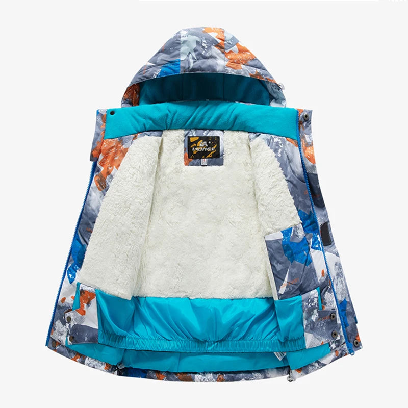 Thick Waterproof Printed Warm Snow Suits for Kids childrensterritory
