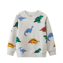 Kids Girls Cartoon Applique Warm Sweatshirts childrensterritory