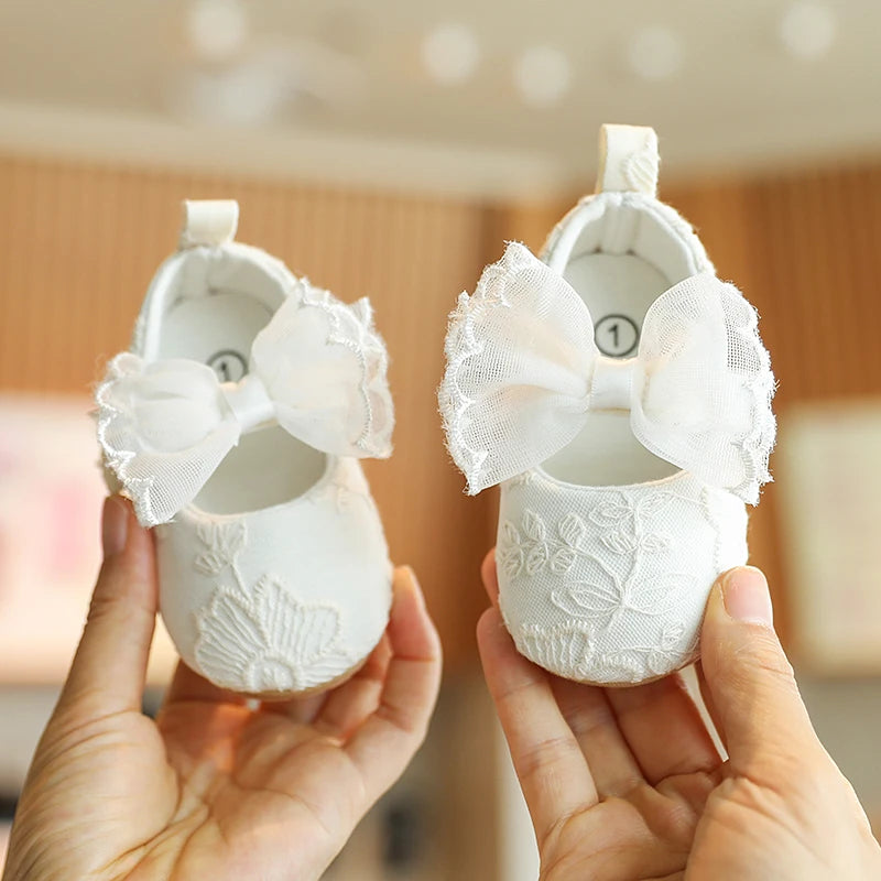 Cute Lace Design Baby Girl Non Slip Princess Crib Shoes childrensterritory
