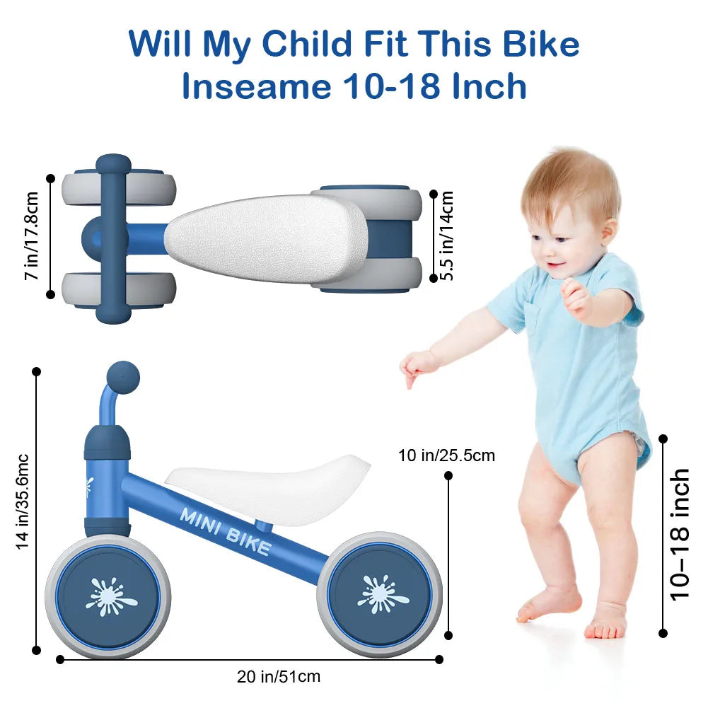 Baby Balance Bike Ride-On Toys without Pedal