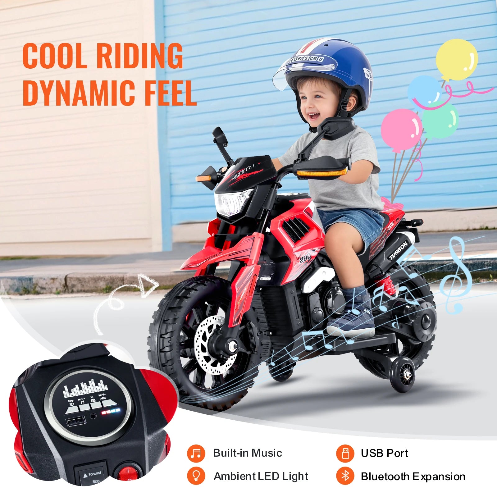 Electric Music Bluetooth Detachable Car For Kids