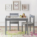 3-Piece Kids Wooden Activity Table & Chair Set childrensterritory