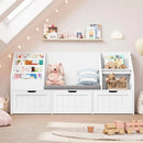 Kids Toy Organizer and Bookshelf with Reading Nook childrensterritory